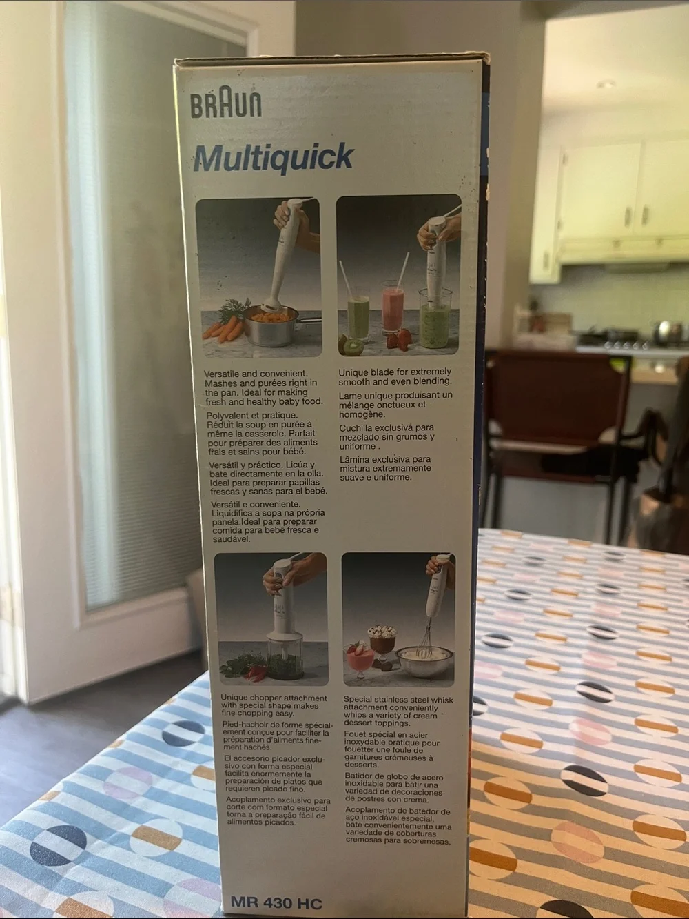 Braun Multiquick Hand Blender — White with Teal Accent